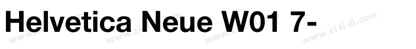 Helvetica Neue W01 7字体转换